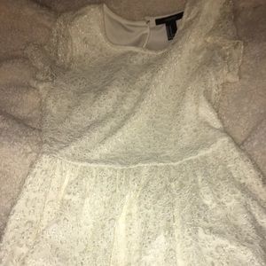 Forever 21 White Cream Lace Dress